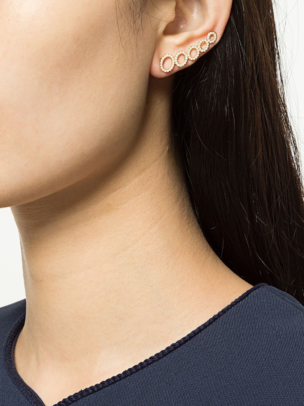 фото Alinka 18kt yellow gold cloud diamond ear cuff