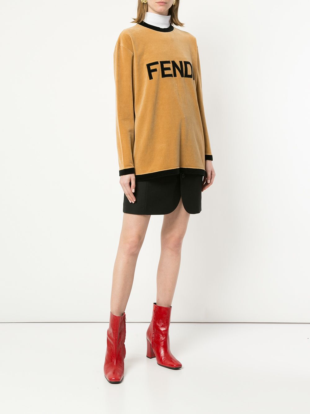 фото Fendi pre-owned толстовка с принтом