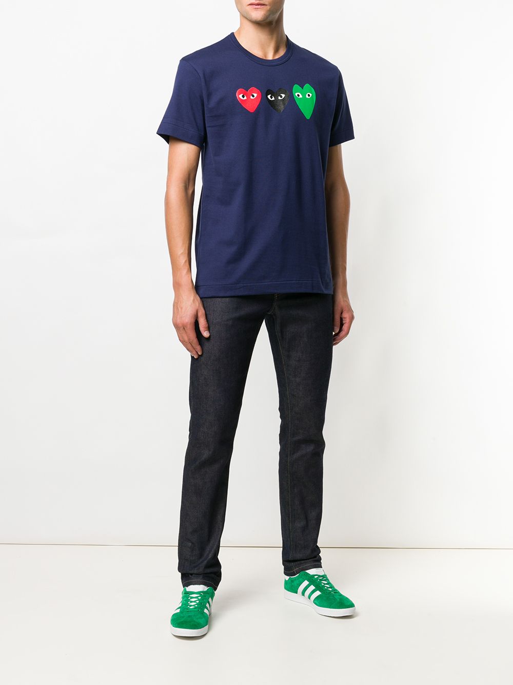 фото Comme des garçons play heart logo t-shirt