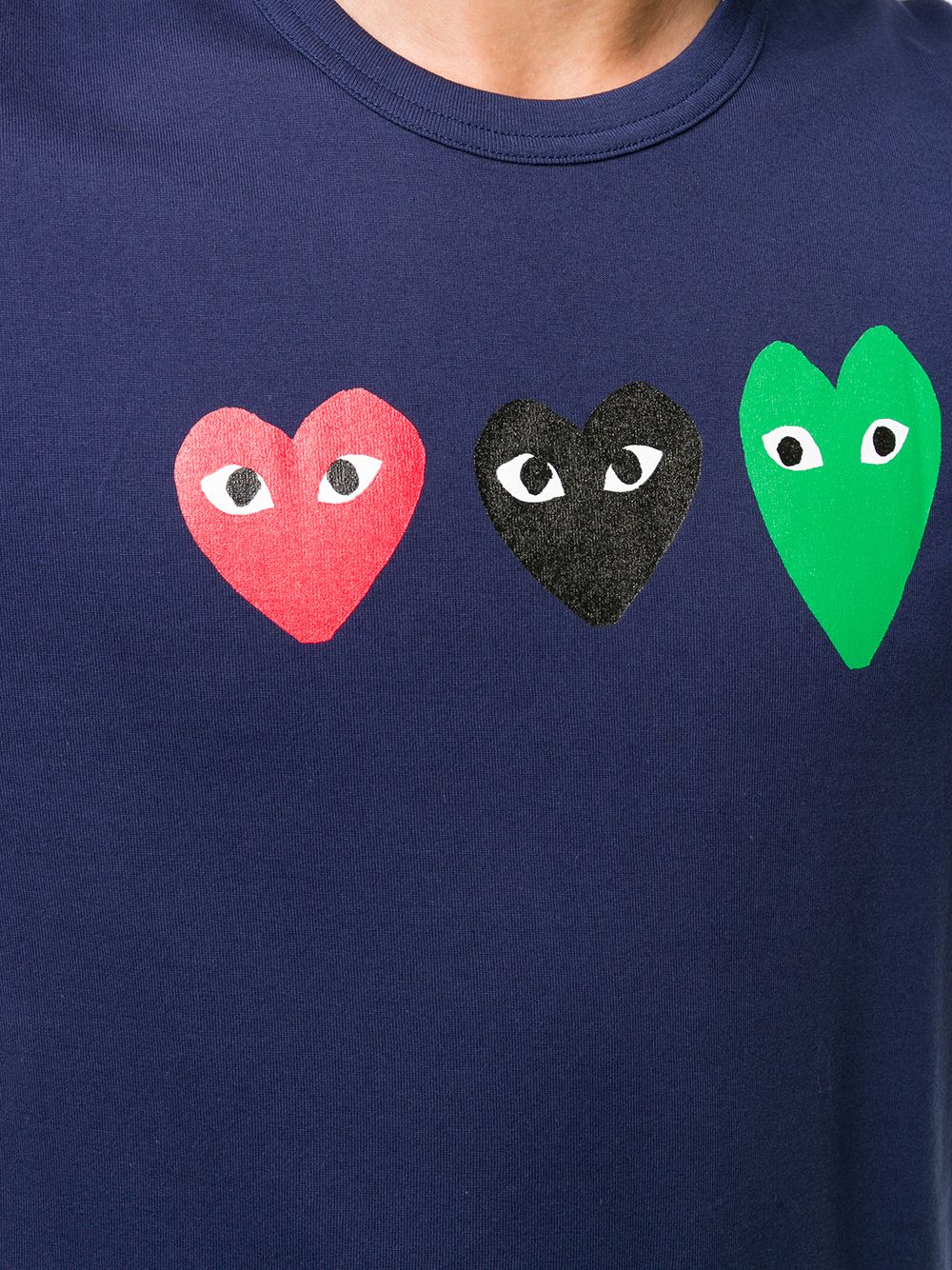 фото Comme des garçons play heart logo t-shirt