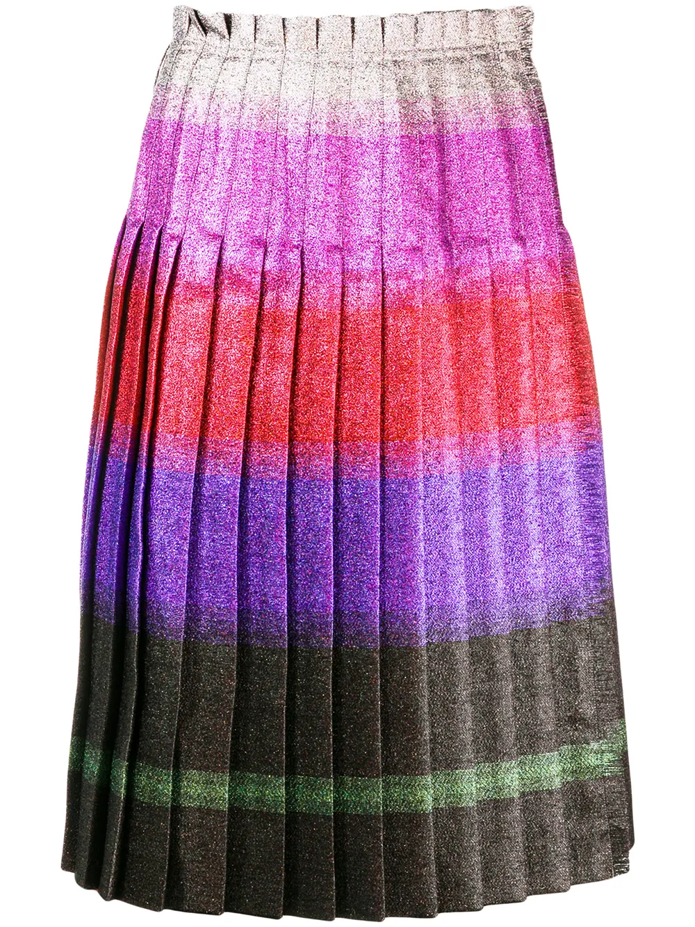 фото Marco de vincenzo pleated lurex stripe skirt