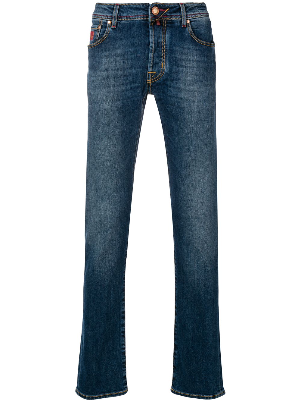 фото Jacob cohen прямые джинсы с выцветшим эффектом