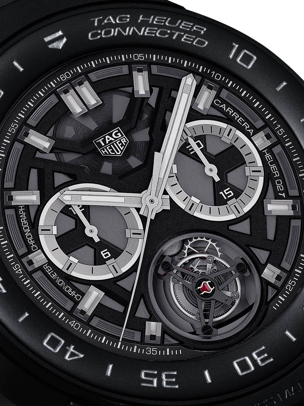 фото Tag heuer наручные часы connected modular 45 мм