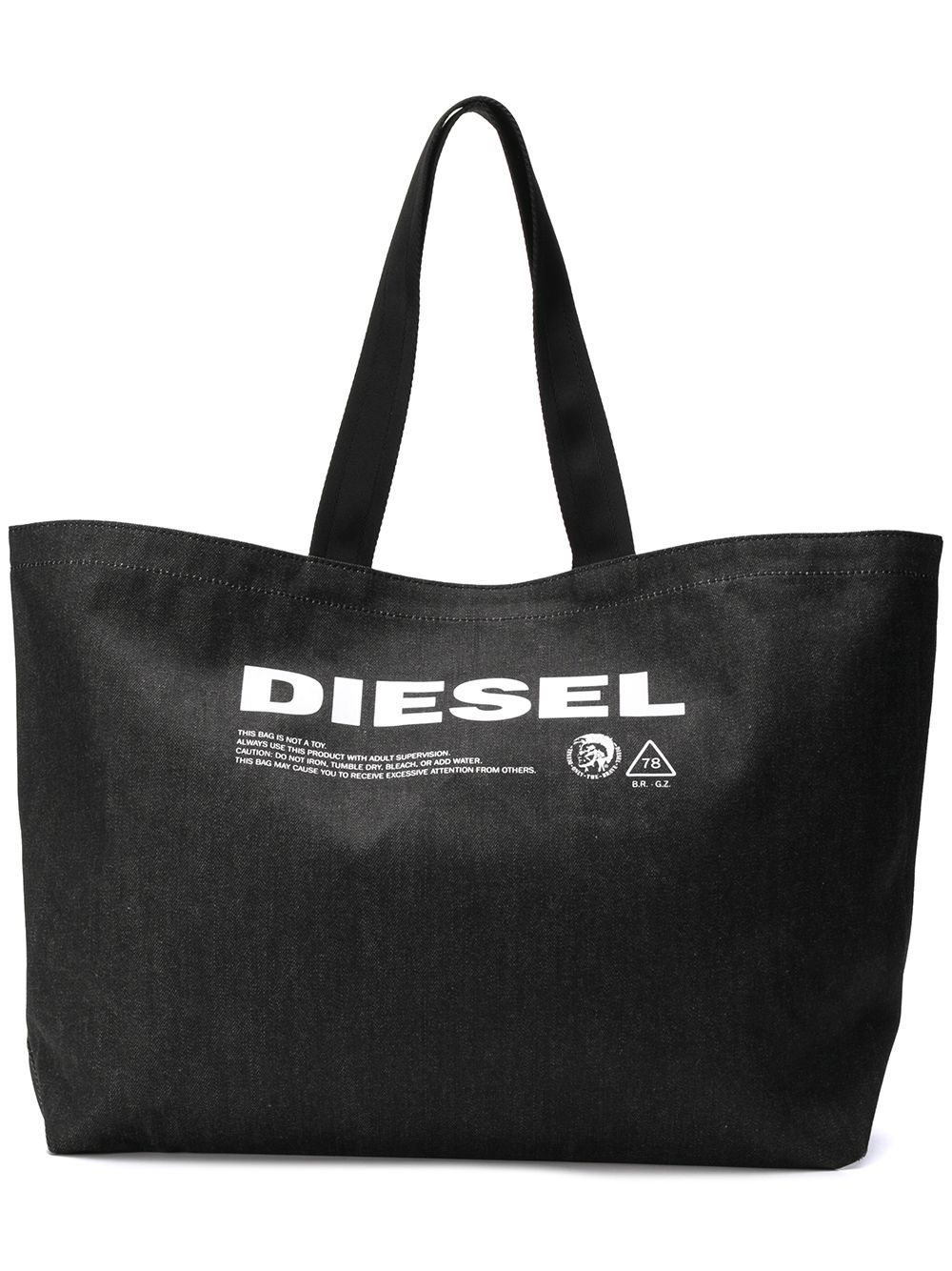 фото Diesel джинсовая сумка с принтом