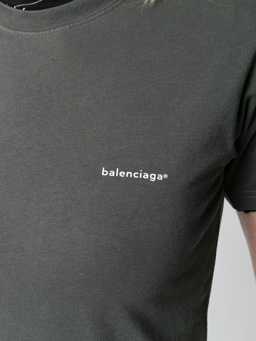 фото Balenciaga футболка с круглым вырезом