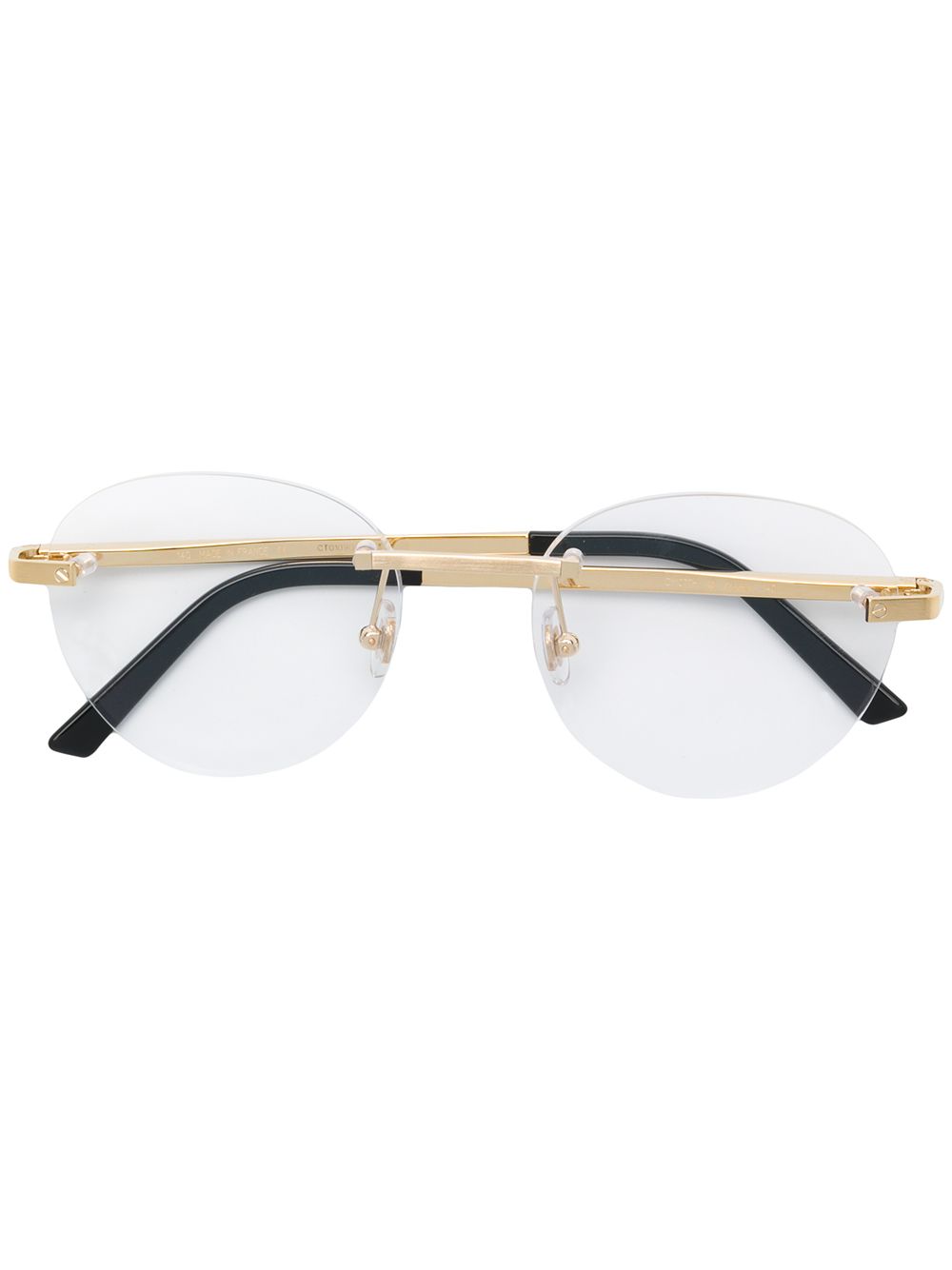 фото Cartier eyewear круглые очки без оправы