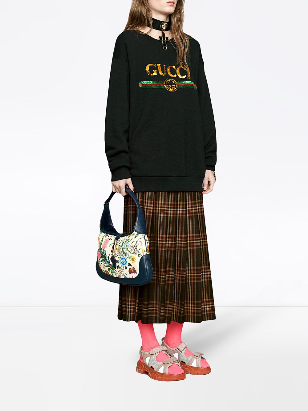 фото Gucci толстовка с логотипом и пайетками