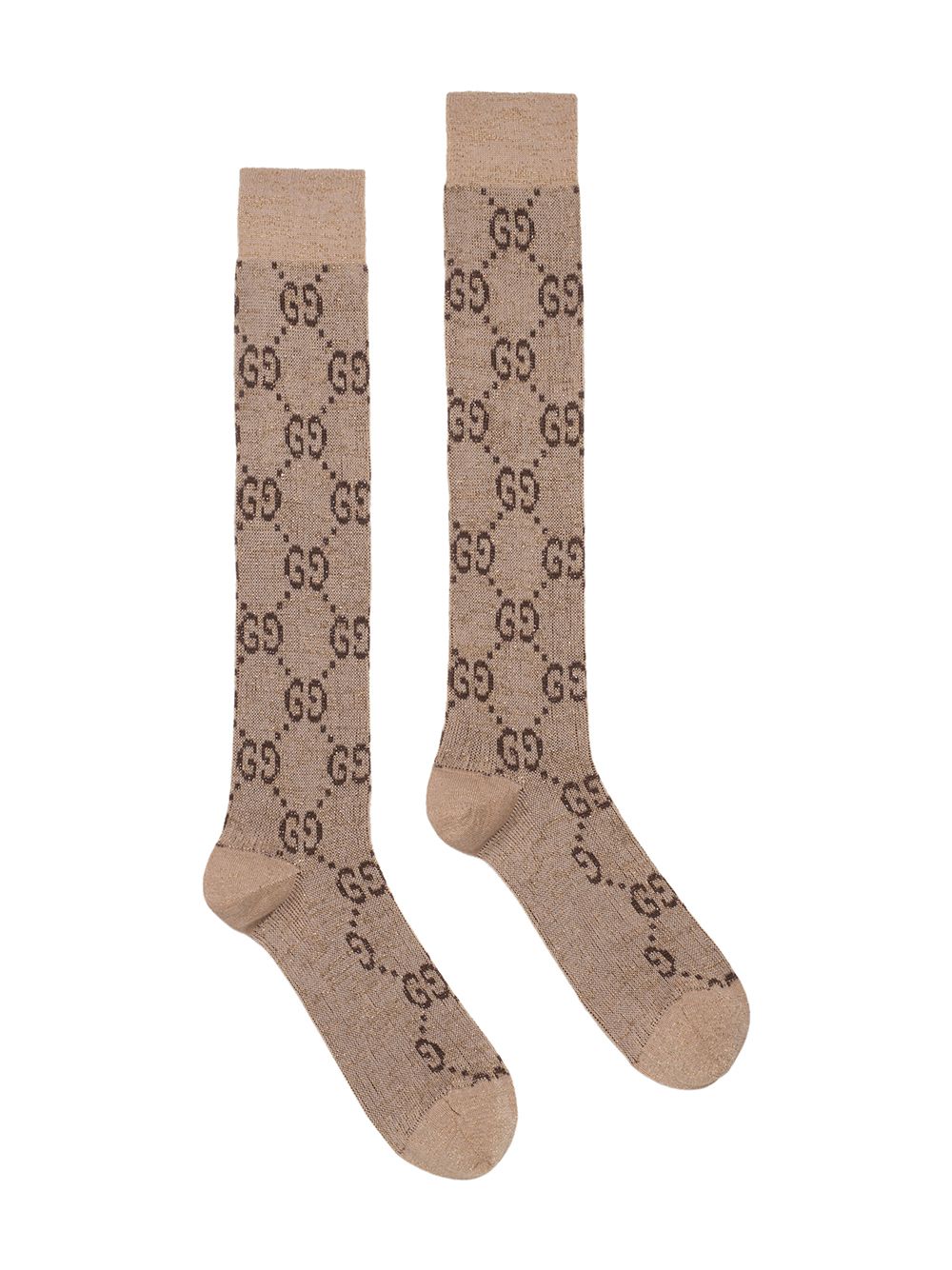фото Gucci носки с монограммным узором и люрексом