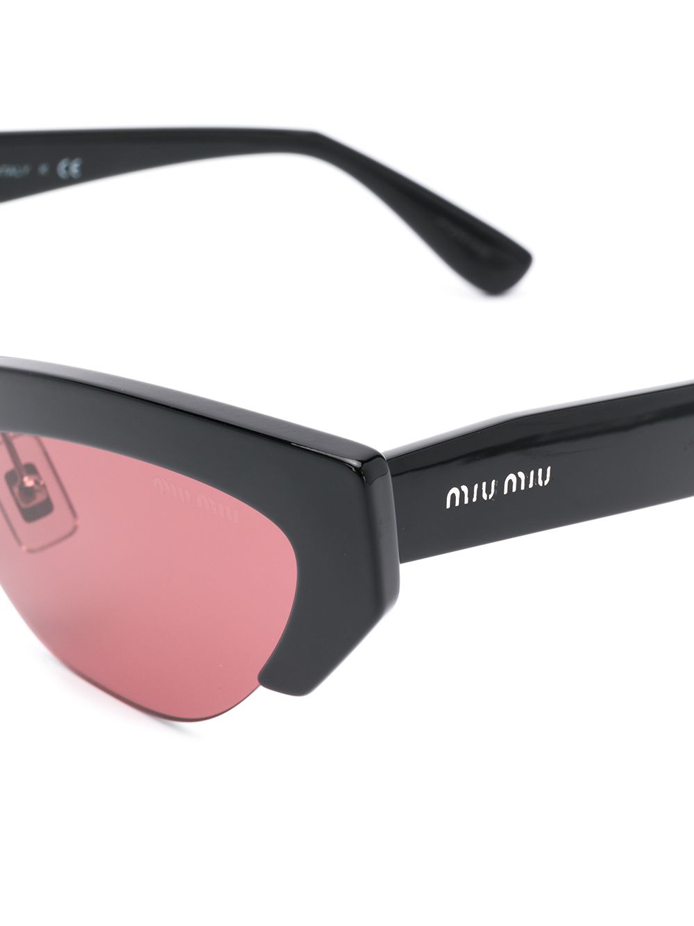 фото Miu miu eyewear "солнцезащитные очки ""кошачий глаз"""