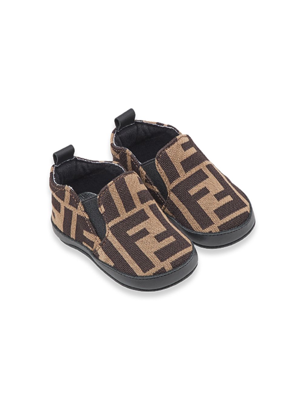 фото Fendi kids слипоны с узором ff