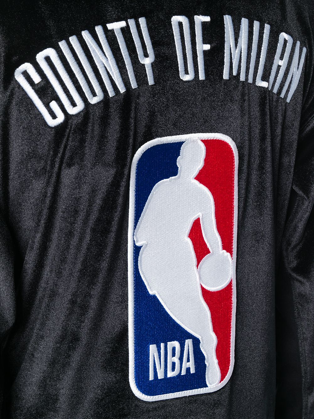 фото Marcelo burlon county of milan бархатная толстовка 'nba' с капюшоном