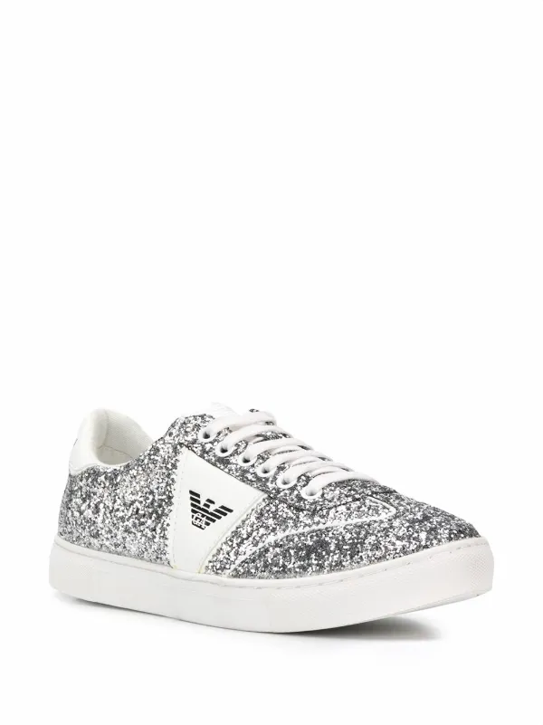 armani glitter trainers