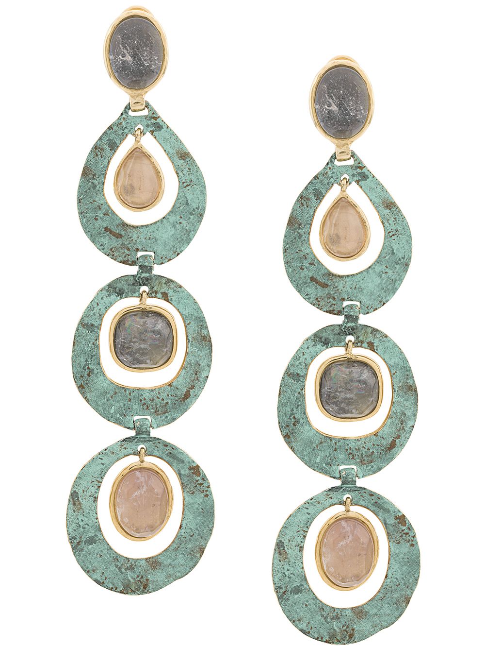 фото Goossens verre de mer clip earrings