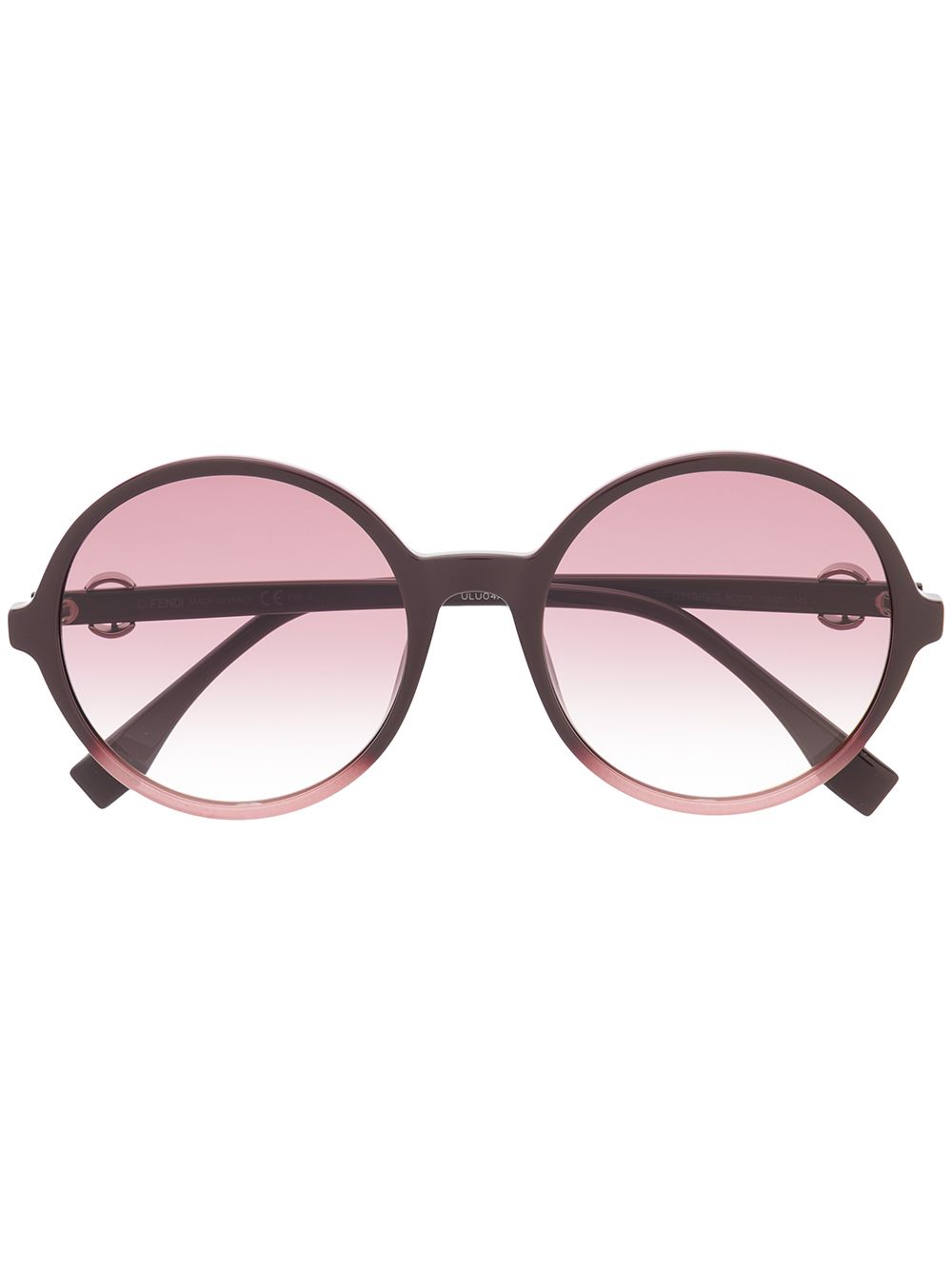 фото Fendi eyewear солнцезащитные очки в массивной круглой оправе