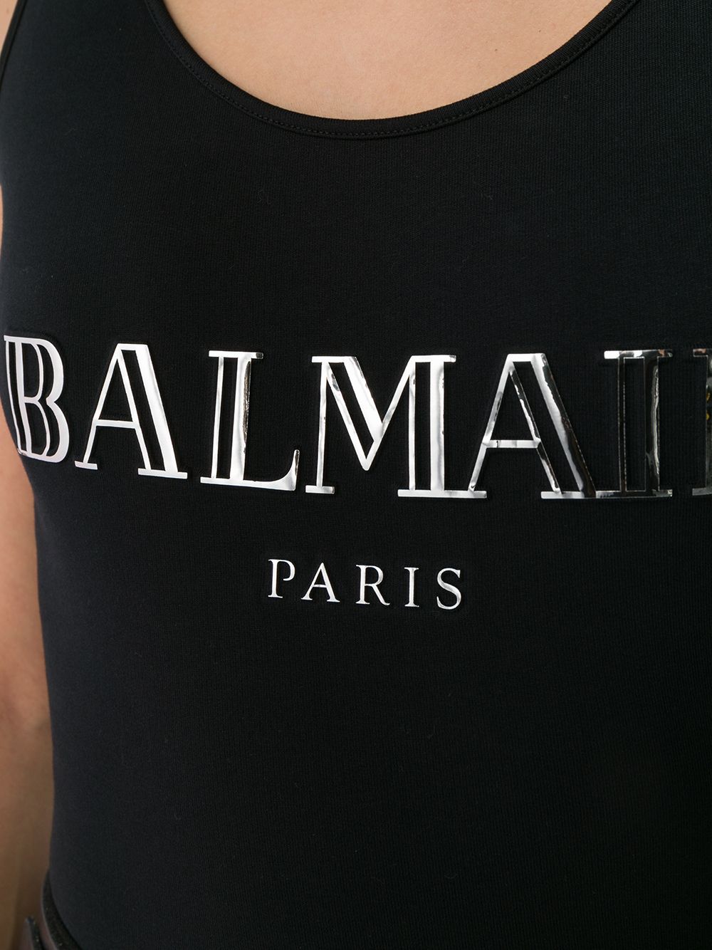 фото Balmain боди с принтом с логотипом