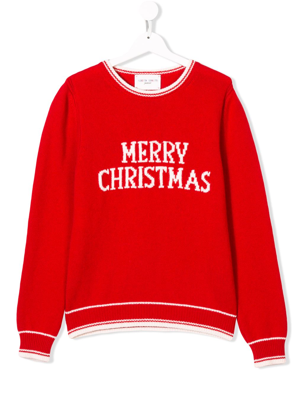 фото Alberta ferretti kids свитер 'merry christmas'