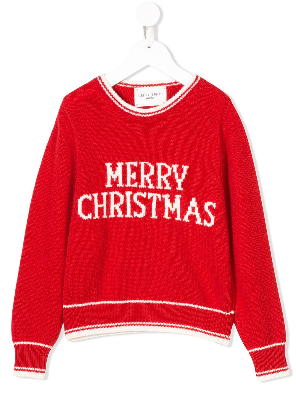 фото Alberta ferretti kids свитер 'merry christmas'