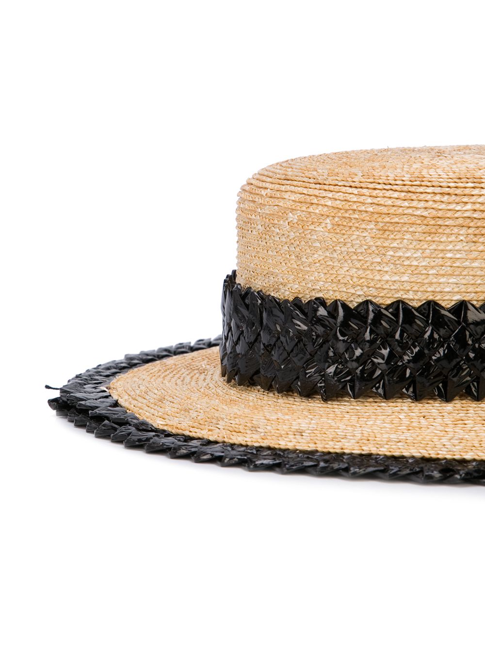 фото Gigi burris millinery соломенная шляпа с узкими полями