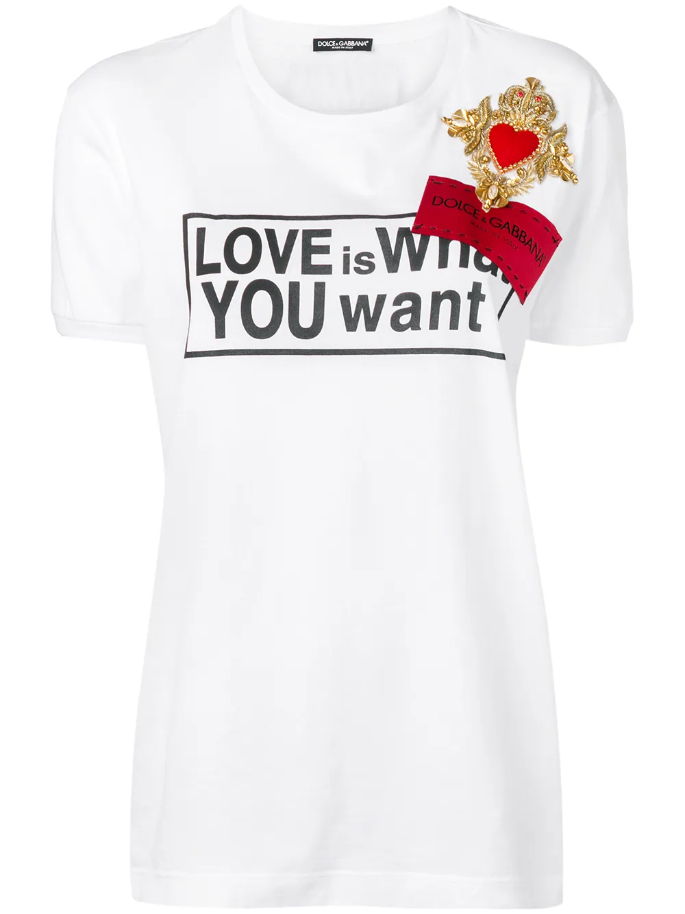 фото Dolce & gabbana футболка love is what you want