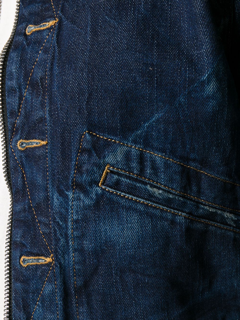 фото Diesel укороченная джинсовая куртка
