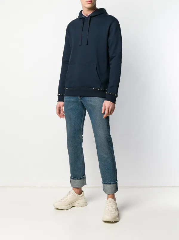 valentino rockstud hoodie