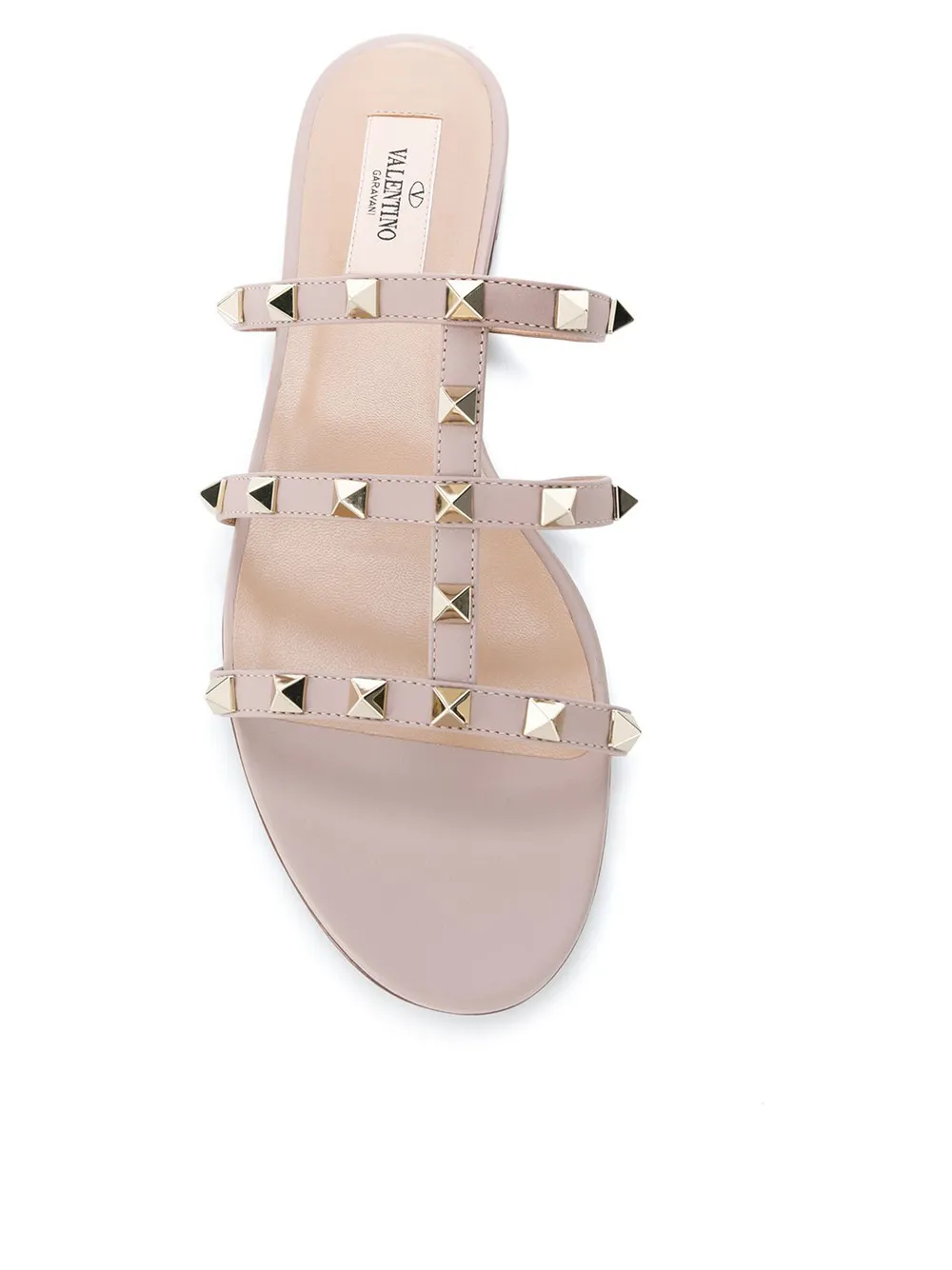 фото Valentino шлепанцы с отделкой rockstud