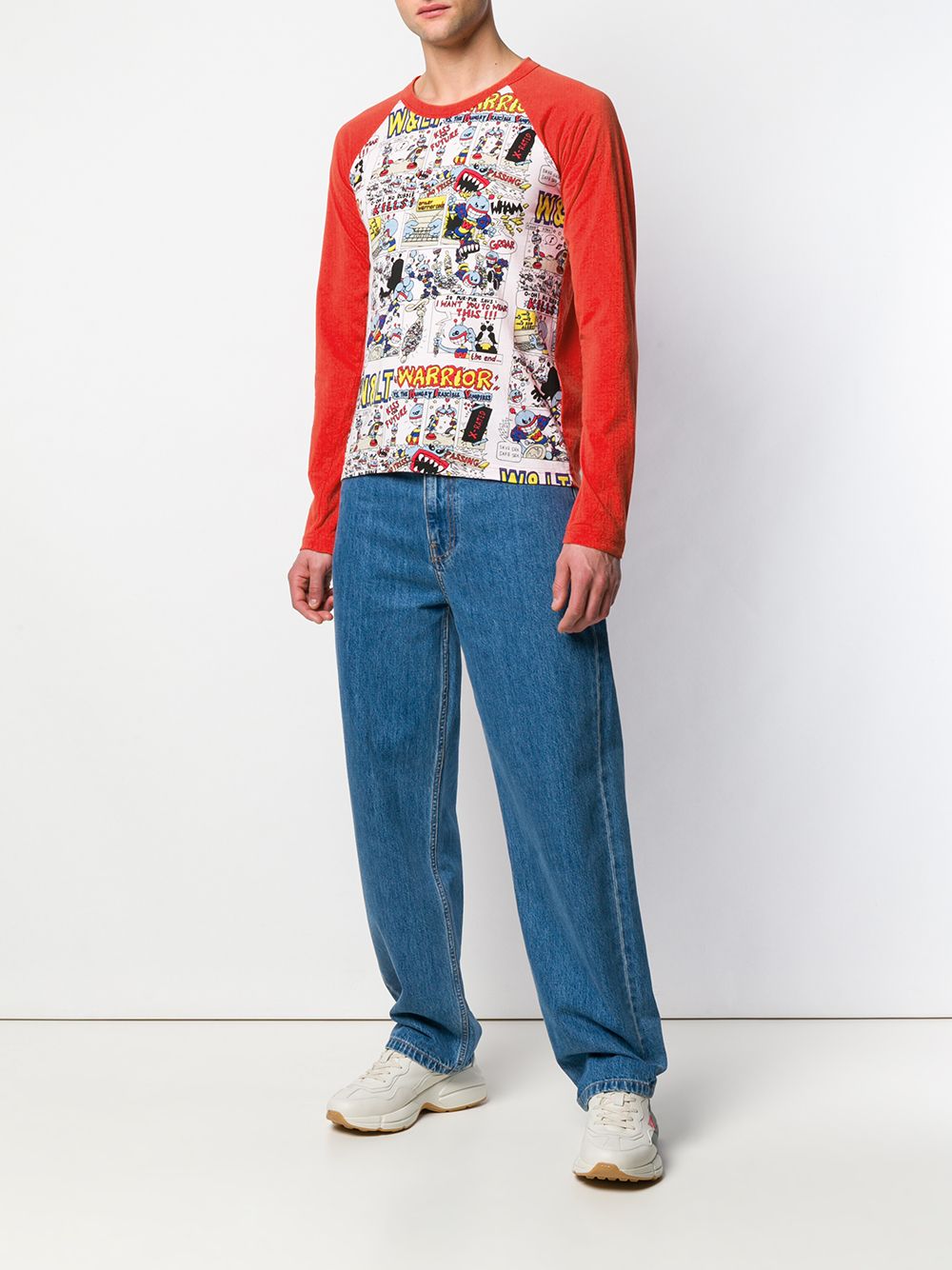 фото Walter van beirendonck pre-owned футболка с длинными рукавами и принтом