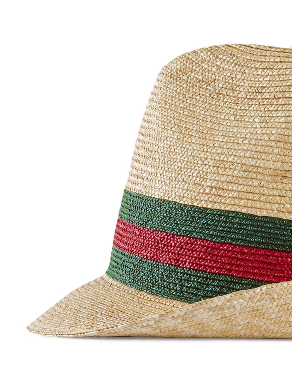 фото Gucci соломенная шляпа-федора