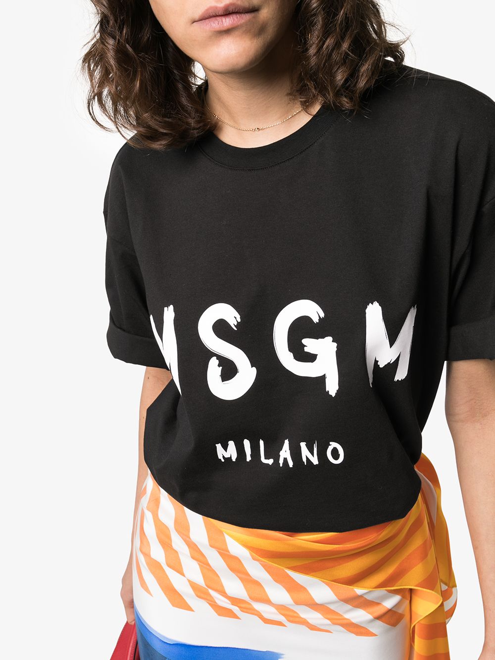 фото Msgm футболка оверсайз с логотипом