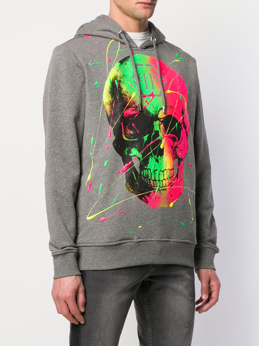 фото Philipp plein худи с принтом skull