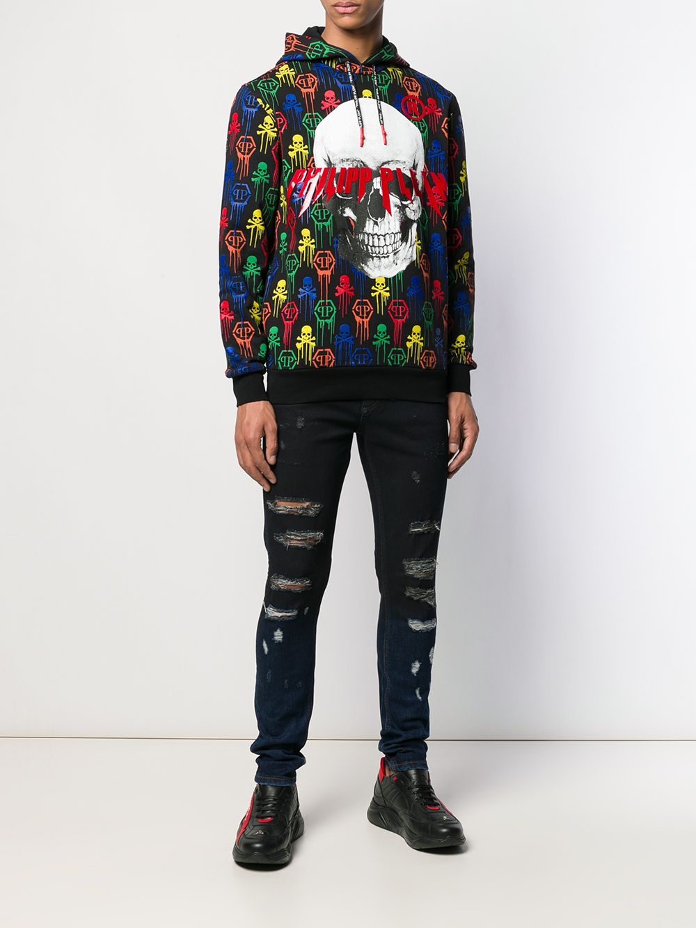 фото Philipp plein худи с принтом skull