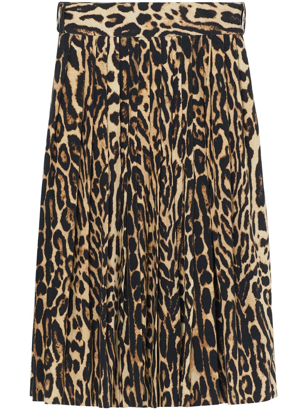 фото Burberry леопардовая юбка со складками