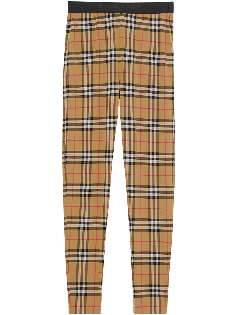 фото Burberry легинсы в клетку vintage check с логотипом