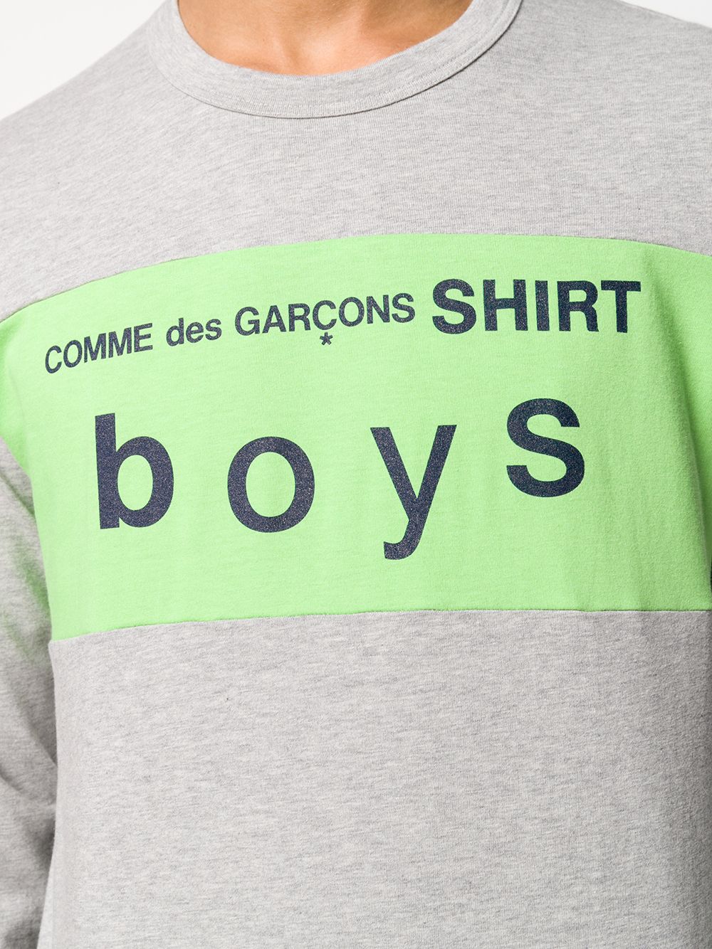 фото Comme des garçons shirt boys футболка с длинными рукавами и логотипом