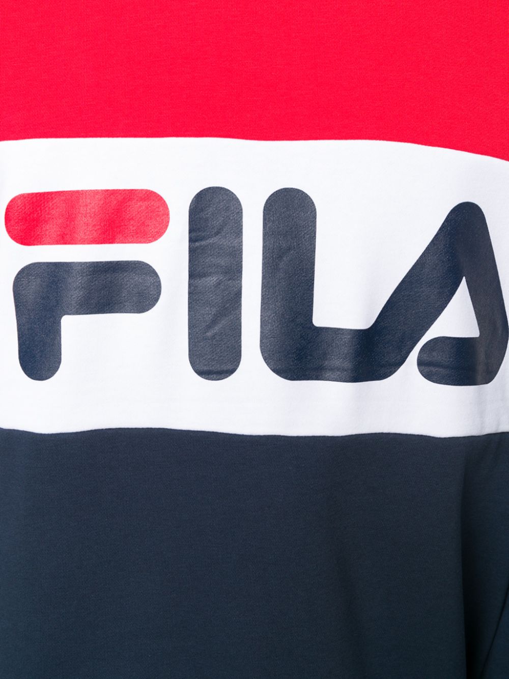 фото Fila толстовка в стиле колор-блок с логотипом