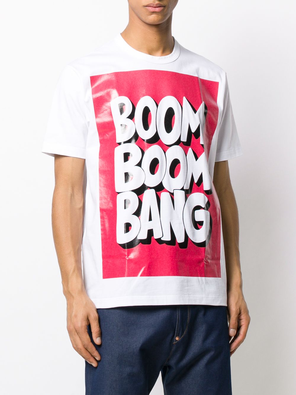 фото Junya watanabe man футболка boom boom bang с принтом