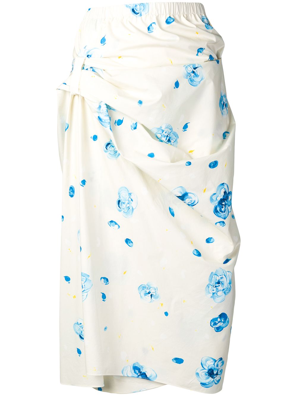 фото Marni юбка с запахом и цветочным принтом