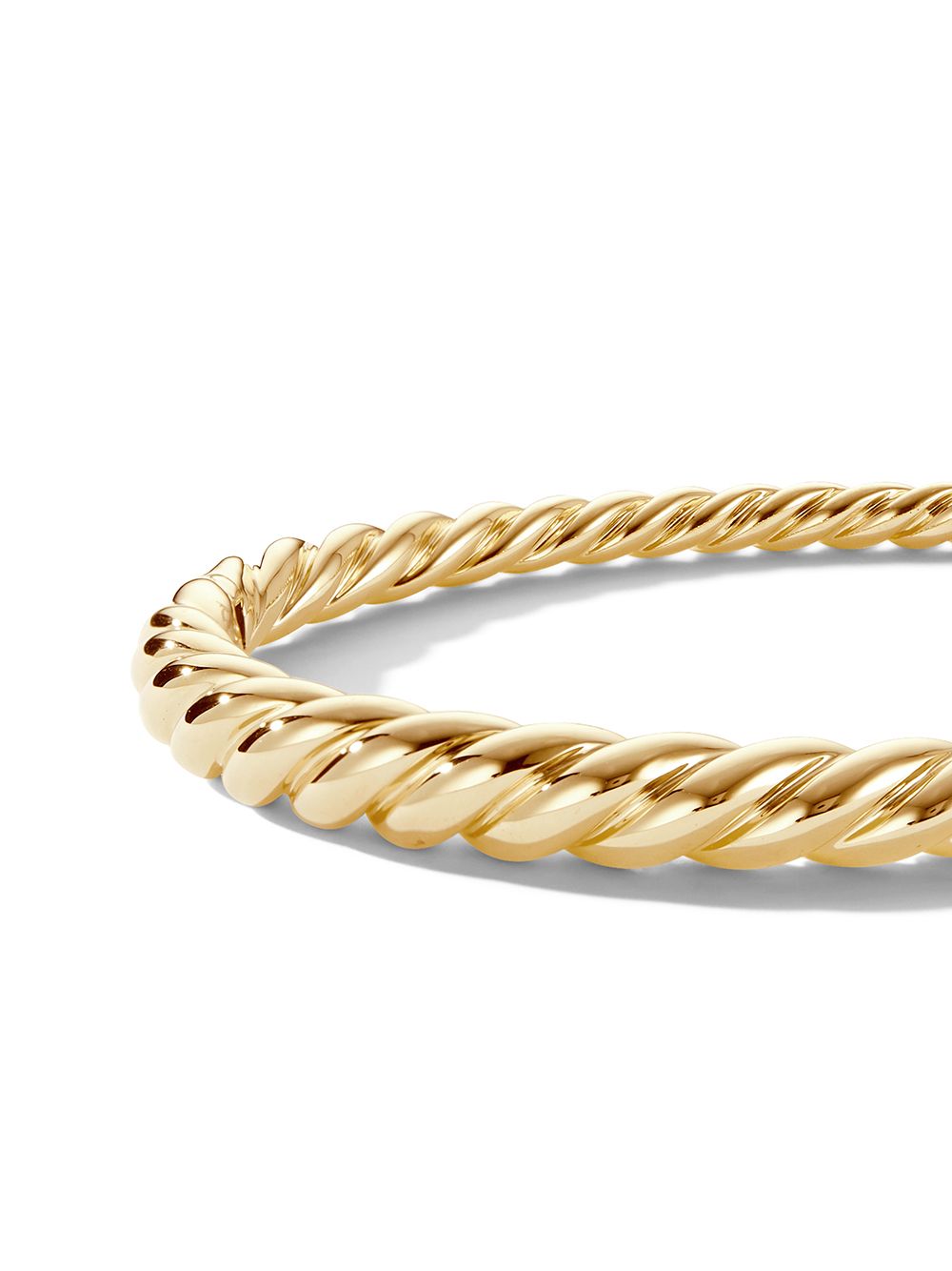 фото David yurman 18kt yellow gold pure form cable 6mm bracelet