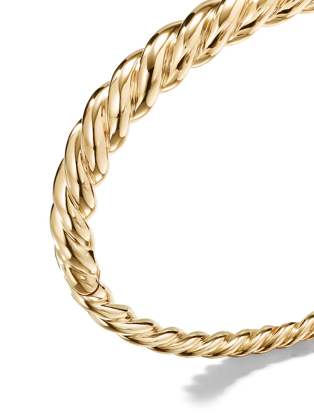 фото David yurman 18kt yellow gold pure form cable 6mm bracelet