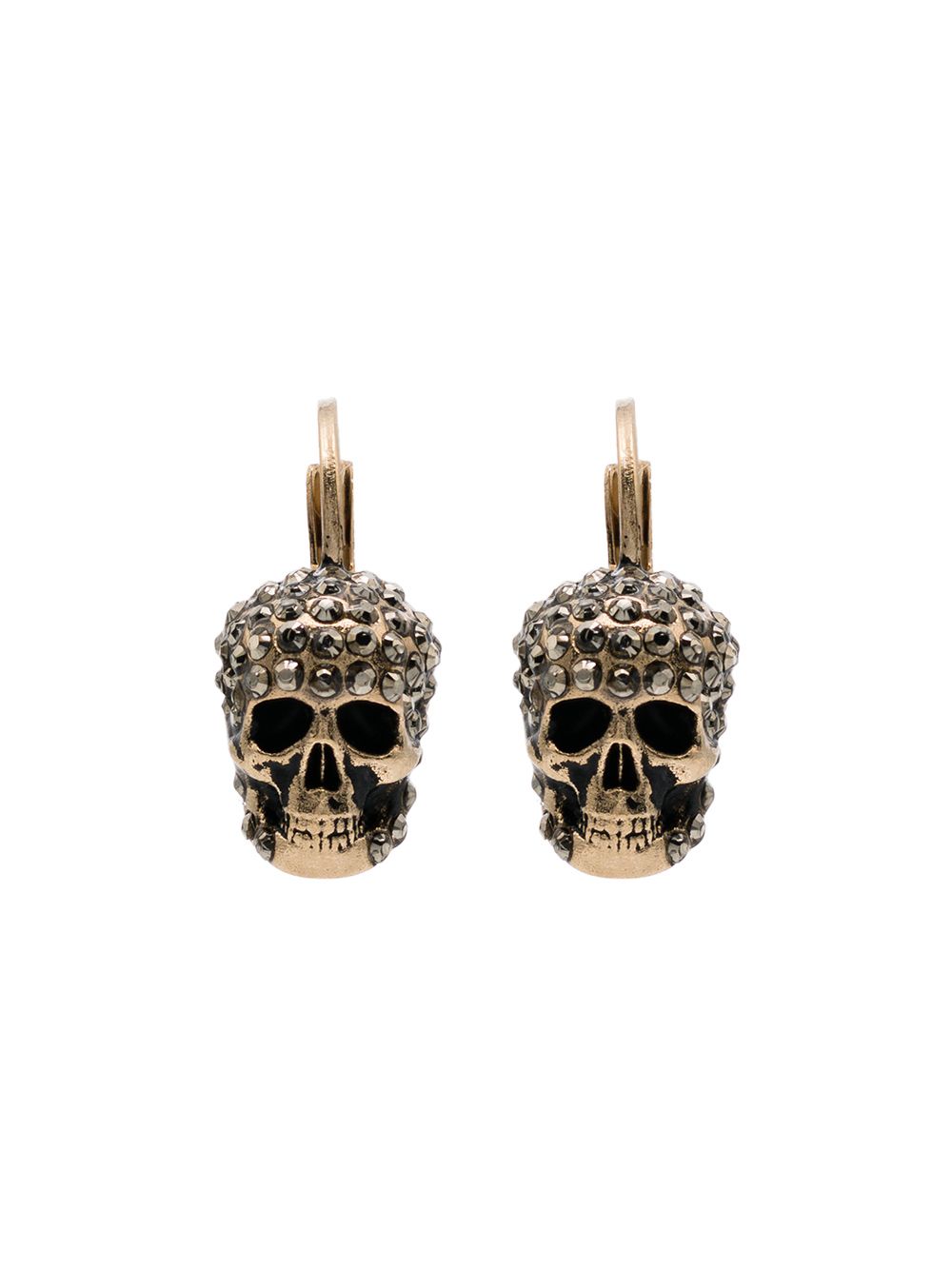 фото Alexander mcqueen серьги с декором skull и кристаллами