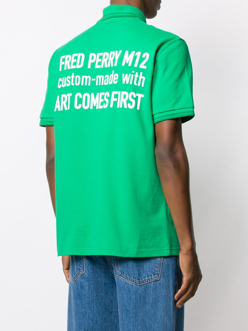 фото Fred perry x art comes first рубашка-поло с вышитым логотипом