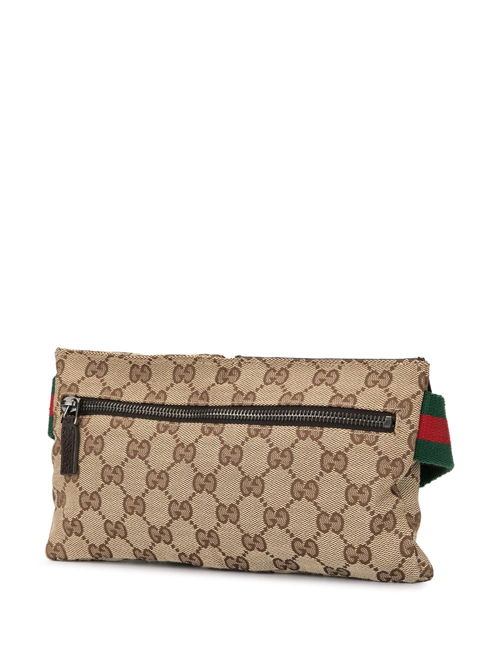 фото Gucci pre-owned сумка на пояс shelly line с узором gg