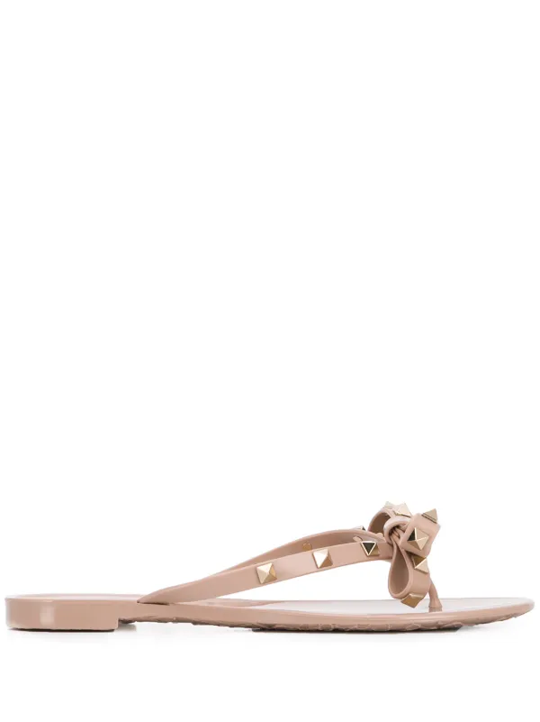 valentino rubber rockstud thong