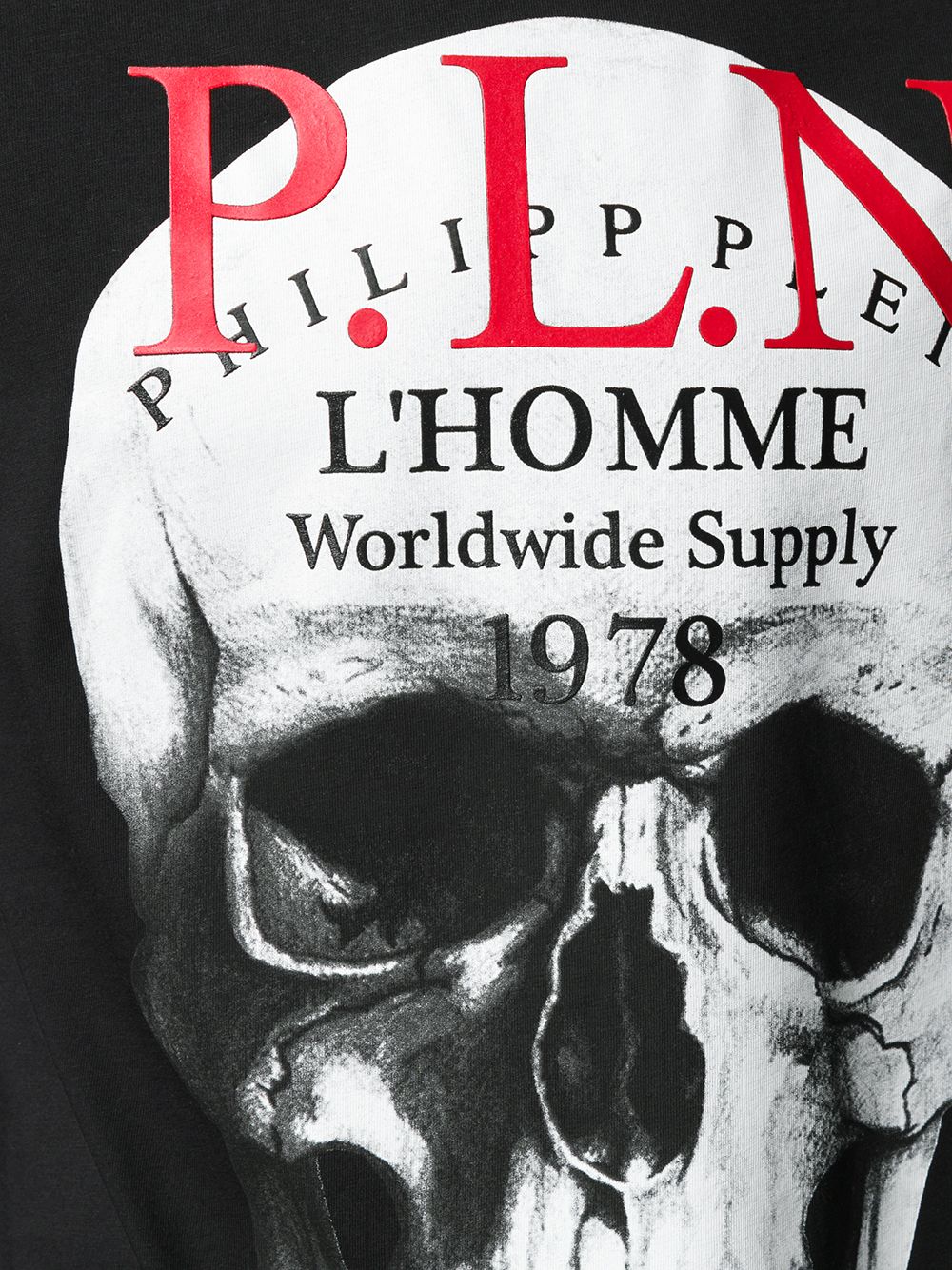 фото Philipp plein футболка с принтом skull