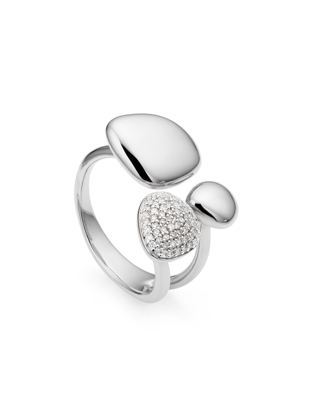 фото Monica vinader nura pebble cluster diamond ring