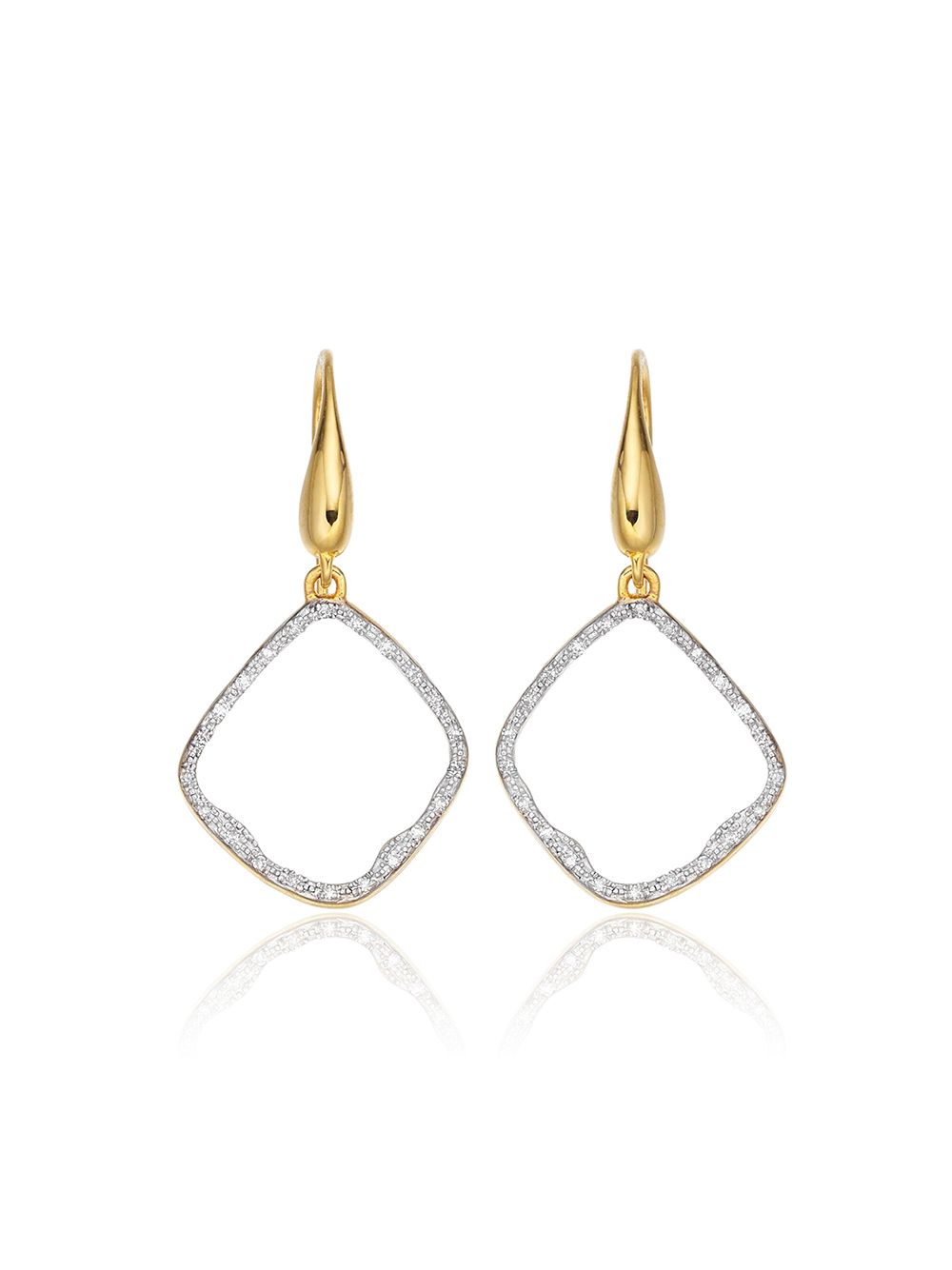 фото Monica vinader gp riva diamond hoop earrings