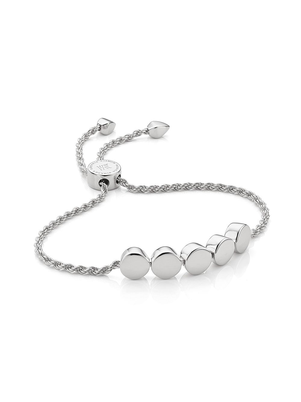фото Monica vinader linear bead chain bracelet