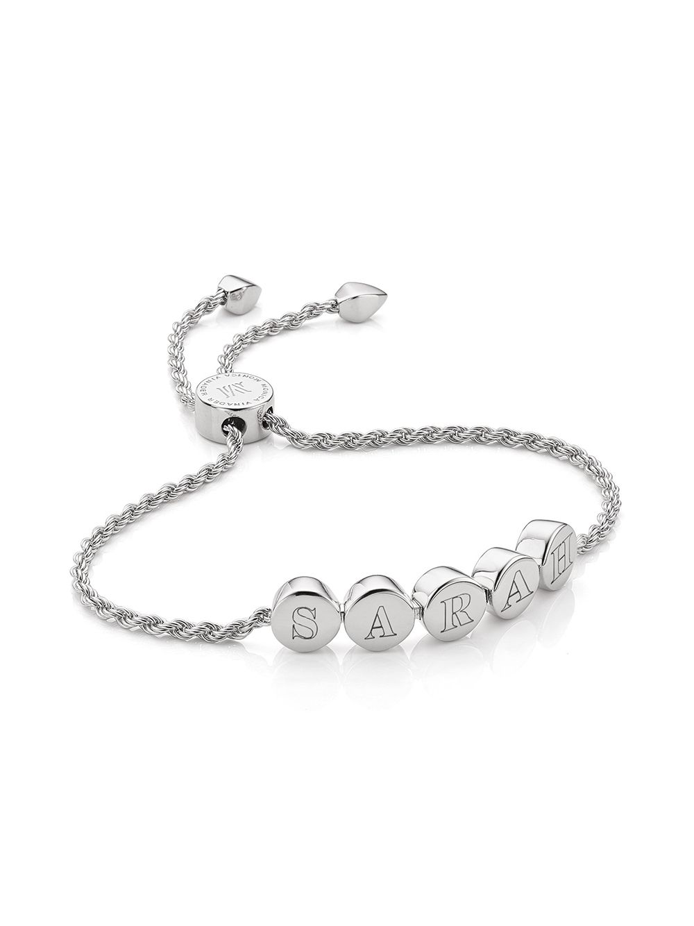 фото Monica vinader linear bead chain bracelet