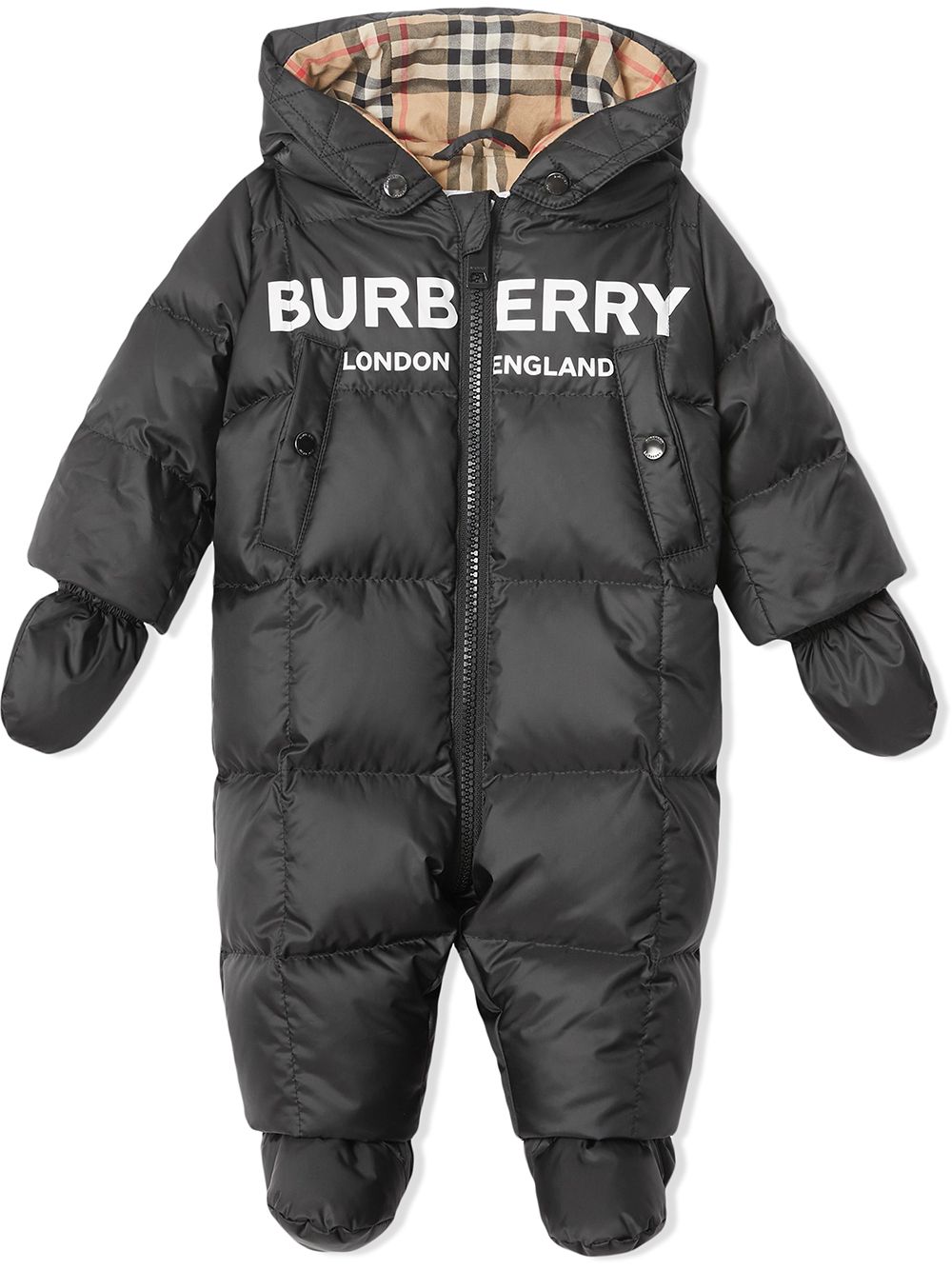 фото Burberry kids комбинезон с логотипом