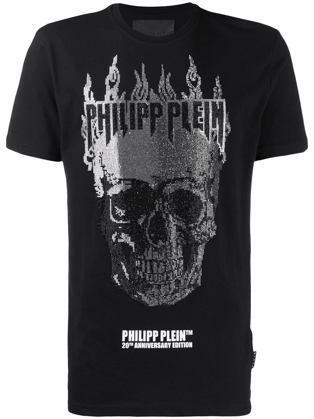 фото Philipp plein футболка flame с декором skull